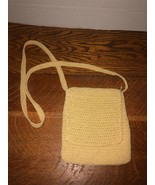 Nice Frankie & Johnnie Tan Crochet Crossbody Ladies Purse Bag VNC - $9.95
