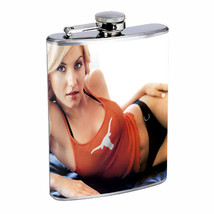 Texas Pin Up Girls D 2 Flask 8oz Stainless Steel Hip Drinking Whiskey - £11.83 GBP