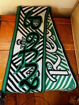 Black Green &amp; White REAL BETIS Spanish Football Team Woven Knit Neck Sca... - £11.90 GBP