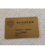 Vintage Credit Card Slavick&#39;s Fine Jewelers - $13.87 CAD