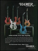 1987 Hamer  Guitar advertisement Steve Stevens TLE Chaparral Custom Cruise bass - £3.37 GBP