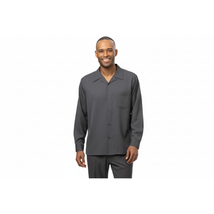 Men's MONTIQUE Two Piece Set Walking Leisure Suit Long Sleeves 1641 Gray image 6