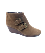 Munro Women&#39;s Sz 7.5 M Brown “Drew” Water Resistant Wedge Bootie - $24.70