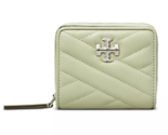 Tory Burch Kira Chevron Bi-Fold Quilted Leather Wallet ~NWT~ PINE FROST - $146.52