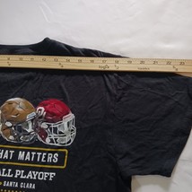 Hanes College Football Playoff Men's Black Cotton T-shirt Short Sleeve Size L image 9