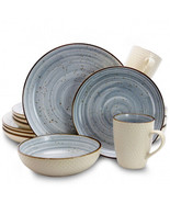 Elama Mellow 16-Piece Dinnerware Set in Powder Blue - $81.13