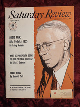 Saturday Review October 8 1955 R. M. Maciver John Steinbeck Eric F. Goldman - £8.44 GBP