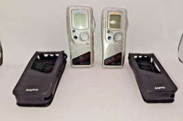 2 Sanyo digital Voice Recorder dictation cases manual 128mb SD card  ICR... - $19.34