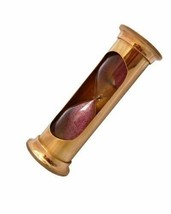 Nautical Brass shining Sand Timer Safety Brass Covered Sand Timer - £14.75 GBP
