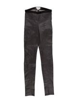 Helmut Lang Stretch Plonge LEATHER Diagonal Seam Leggings Pants Jeans Dk... - €120,42 EUR