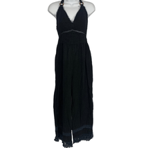 Zara Women&#39;s Black Halter Top Jumpsuit Size Medium - £40.96 GBP