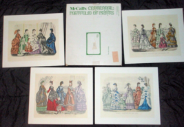 Vintage Mc Call&#39;s Centennial Portfolio Prints MARCH-MAY-SEPTEMBER-DECEMBER 1870 - £28.90 GBP