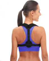 Posture Corrector Adjustable Back Brace Shoulder Support Clavicle Belt Small S - £7.66 GBP