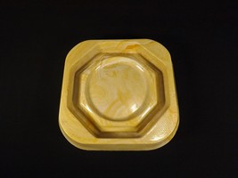 Vintage Ashtray Unusual Early Plastic Bakelite, Celluloid, Mid Century Yellow - £16.80 GBP