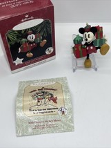 1998 Hallmark Ready For Christmas Disney Mickey Mouse w/Presents Ornament #2 - £7.52 GBP