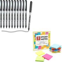 Shuttle Art School And Work Supplies Bundle, 10 Black Liquid Ink Rollerball - $786.88 MXN
