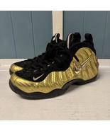 Nike Air Foamposite Pro Metallic Gold Sneakers Mens Size 8 - $128.69