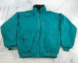 Vintage Patagonia Giacca Donna 10 Verde Blu Completo Zip Made IN USA Fod... - $55.57