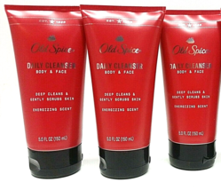 ( LOT 3 ) Old Spice Daily Cleanser Body &amp; Face, Energizing Scent, 5 oz Each NEW - £21.74 GBP