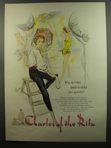 1953 Charles of the Ritz Made-to-order face powder Ad - £14.66 GBP