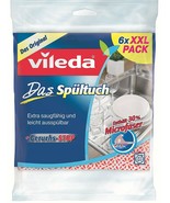 Vileda dish cloth -XL PACK of 6  - Made in Germany-FREE SHIPPING - £17.07 GBP
