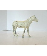 VINTAGE DIECAST BAREBACK HORSE WITH MANE IVORY/WHITE 2.5&quot;H  M41 - €4,06 EUR