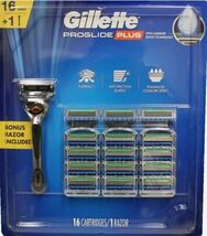 Gillette ProGlide Plus 5-Blade Razor 16 Cartridge &amp; 1 Handle Fits Fusion... - $48.50