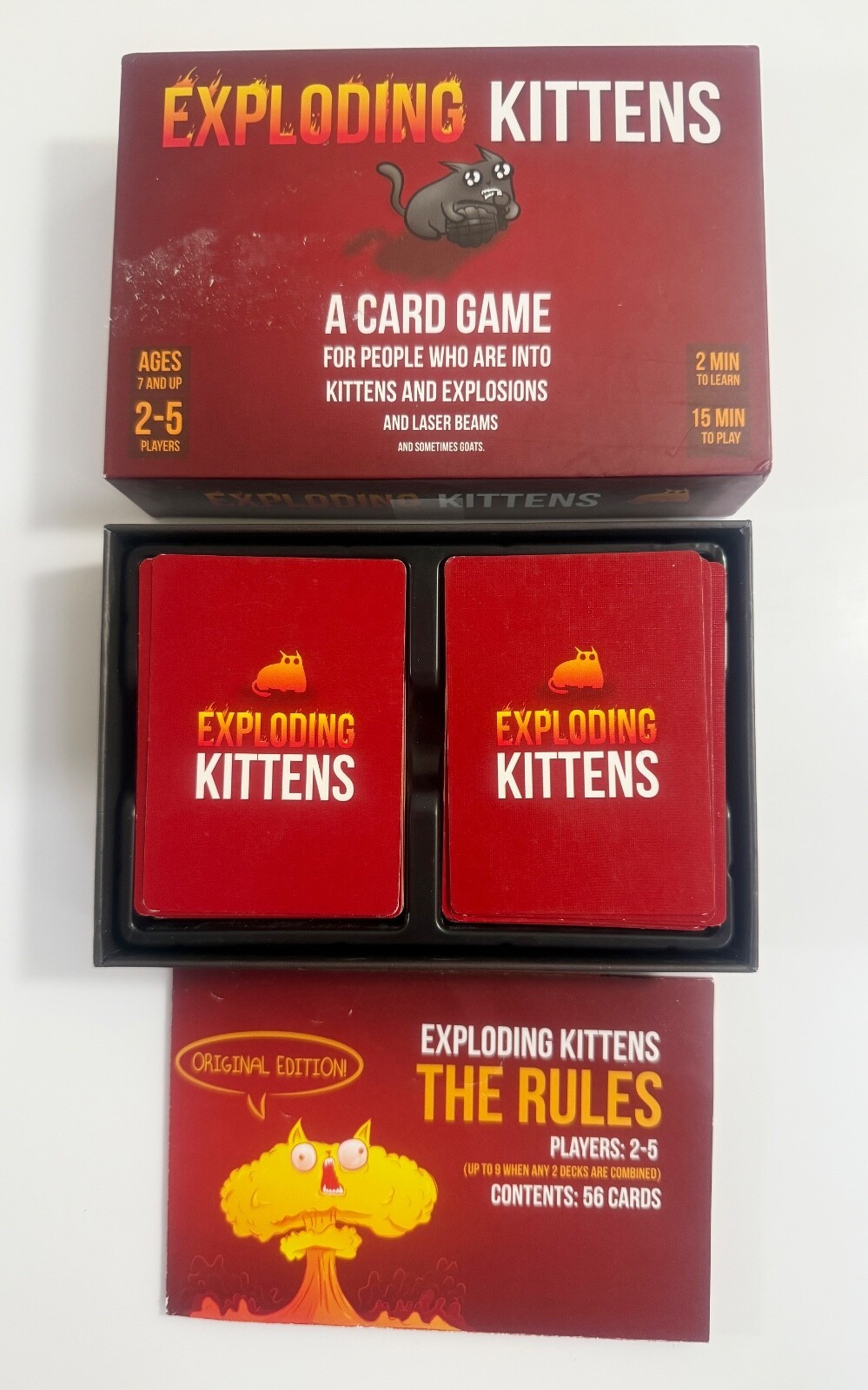 Exploding Kittens Card Game 2015 Original Edition  (Complete Game) - $8.90