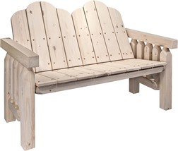 Ready To Finish Homestead Collection Deck Bench From Montana Woodworks. - £395.03 GBP