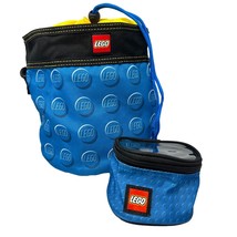 LEGO Cinch Bucket Drawstring Storage Bag Blue Yellow Carrier 5005352 Mini Bag - £12.60 GBP