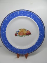 Dansk Fiance Fruits Blue 13 1/8&quot; Chop Plate Or Platter VGC Made In Thailand - £31.16 GBP