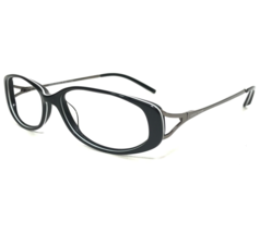 Anne Klein Eyeglasses Frames AK8039 129 Black Gray White Oval 51-15-135 - £36.48 GBP