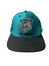 Rare 90's Las Vegas Thunder IHL Teal Blue 96.3Radio Ad Promo Snapback Hat - $61.75