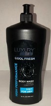 Luxury Men Cool Fresh Body Wash,Shampoo, Conditioner 3 in 1 32 fl oz-RAR... - $9.78