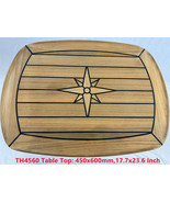 Boat Barrel Shape Teak Table Top 450x600/500x700/610x940mm Marine Yacht ... - $463.19 CAD+