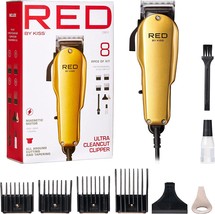 Red By Kiss Hair Clippers, Hair Trimmer For Professional Haircut, Grooming Kit - £35.28 GBP