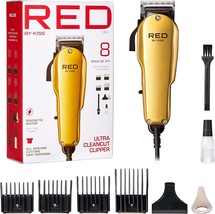 Red By Kiss Hair Clippers, Hair Trimmer For Professional Haircut, Grooming Kit - £33.79 GBP