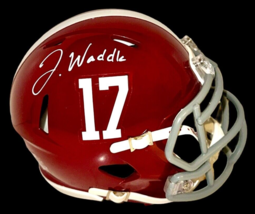 Jaylen Waddle Autographed Signed Alabama Crimson Tide Mini Helmet wAP/COA - £114.59 GBP