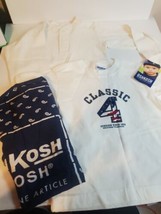 New OshKosh B&#39;Gosh Baby Lot 3 Piece 2 Shirts 18 &amp; 24 Mo Hankerchief - $19.97