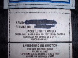 USN US Navy unisex (barf) utility jacket (Navy blue = black) size X-Larg... - $35.00