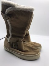 Vans &#39;66 Reily Brown / Tan Leather - Buckle Boots Faux-Fur Trim Womens S... - £38.77 GBP