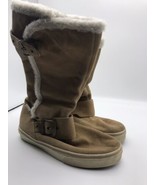 Vans &#39;66 Reily Brown / Tan Leather - Buckle Boots Faux-Fur Trim Womens S... - $48.51