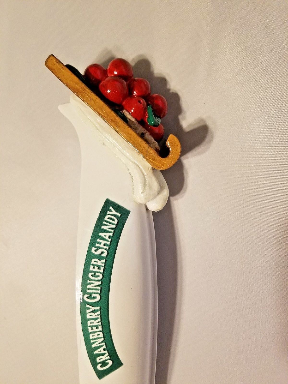 Primary image for Leinenkugel Cranberry  Canoe Christmas Sled NOS 14" Beer Tap Handle New In Box