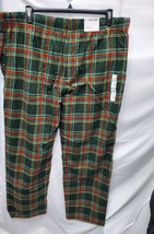 Men's Flannel Pajama Pant Size XXL (44/46) Plaid Dark Green- Goodfellow image 2
