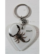 Vintage Scorpion Key Chain from Malaysia Heart Shaped - $8.90
