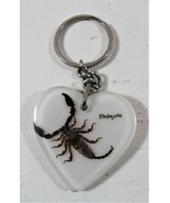 Vintage Scorpion Key Chain from Malaysia Heart Shaped - $80.90 MXN