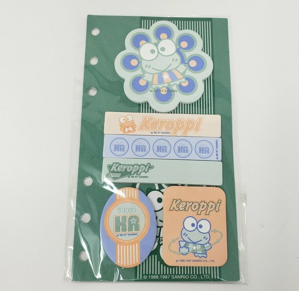 Primary image for VINTAGE 1997 SANRIO KEROPPI PAPERS MEMO SHEETS STATIONARY FOR PLANNER BOOK
