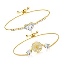 Gold Tennis Bracelet Gold Bracelets for Women 14K for - $44.18