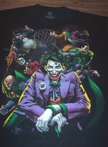 Batman Villains Joker Riddler Penguin Lex Luthor Harley Dc Comics T-Shirt Large - £14.85 GBP