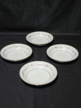 Vintage Noritake 5.5&quot; Dessert Fruit Bowl Fairmont 6102 Platinum Trim - Set Of 4 - $21.76